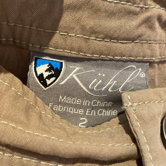 KUHL Women’s Kurve Free Range Shorts Hiking Camping Gorpcore Sand Tan Size 2 - Picture 6 of 10
